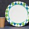Blue and Green Checkered Golf Party Paper Plates 8 Count for Birthday or Sports Events
